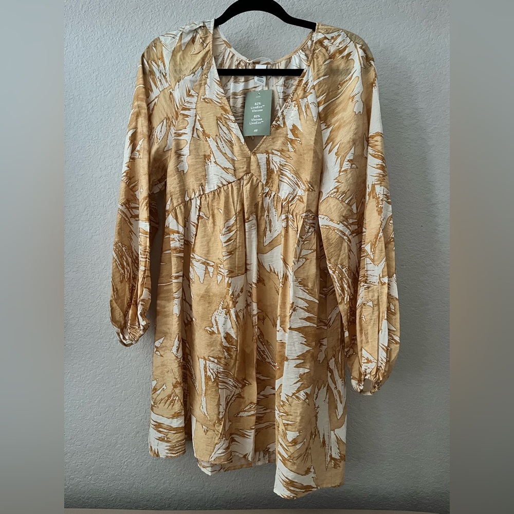H&M Long Sleeve V-Neck Dress XS